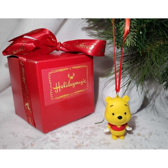 Winnie the Pooh Christmas Tree Ornament - Comes in Gift Box w/ Christmas Bow - Picture 1 of 2